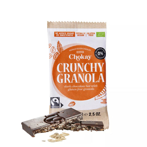 Crunchy granola chocolate bar Organic - 70g