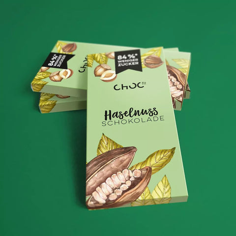 Milk chocolate bar with hazelnuts - 100g