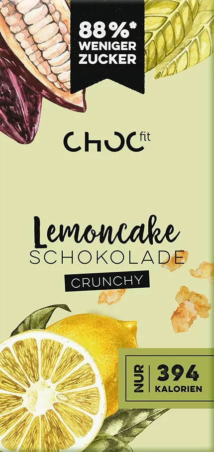 Crunchy chocolate bar with lemon - 100g