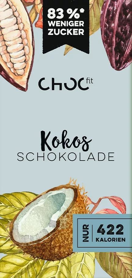 Tablette chocolat à la noix de coco - 100g