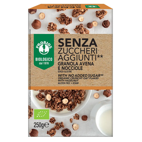 Granola à l'avoine et aux noisettes  BIO - 250g