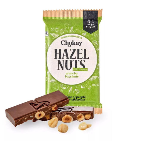 Milk chocolate bar with hazelnuts - 85g