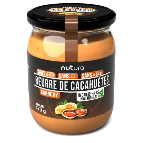 Beurre de cacahuète crunchy - 470g