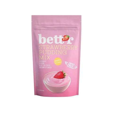 Mélange de pudding à la fraise BIO - 150g