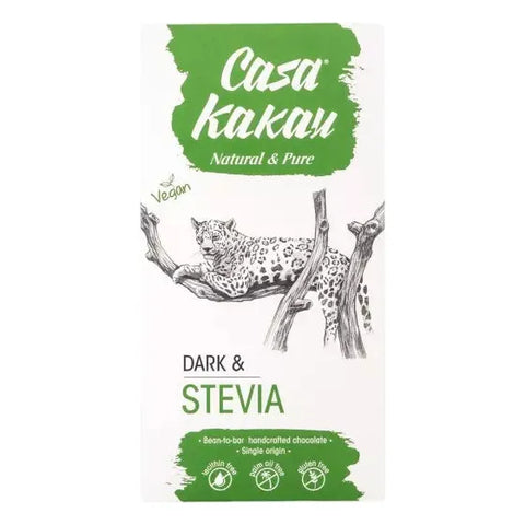 Tablettes chocolat noir a la stevia Sans sucre - 70g