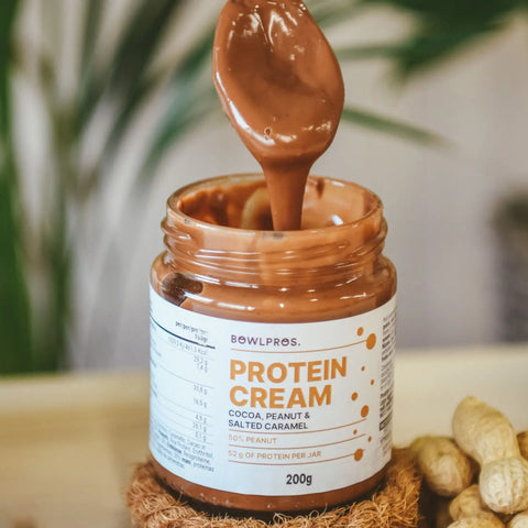 Protein cream with cocoa, peanuts and caramel - 200g