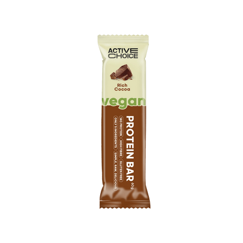 Barre protéinée végétalienne - riche en cacao - 65g