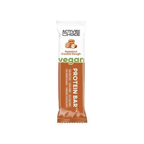 Barre protéinée végétalienne aux cookie et noisettes - 60g