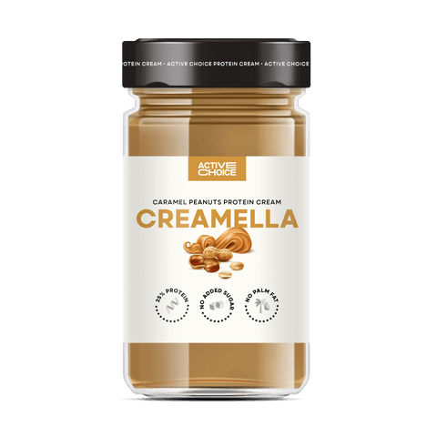 Protein cream with caramel and peanuts CREAMELLA - 300g