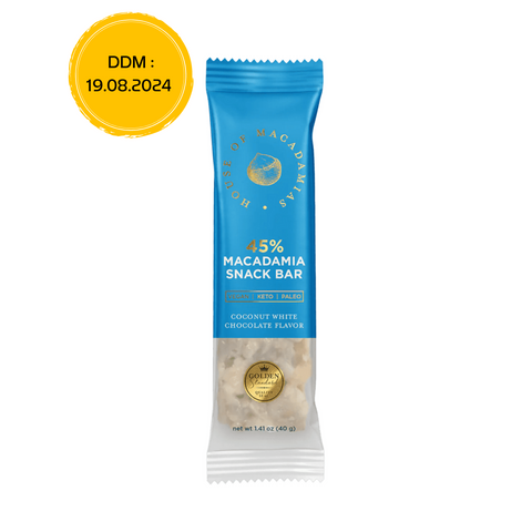 Barre chocolat blanc et coco - 40g - Anti-gaspi