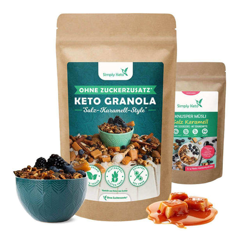 Granola croquant au caramel et sel Keto - 250g