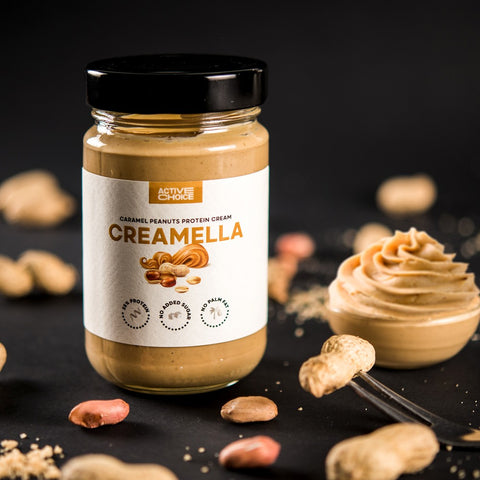 Protein cream with caramel and peanuts CREAMELLA - 300g