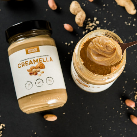 Protein cream with caramel and peanuts CREAMELLA - 300g