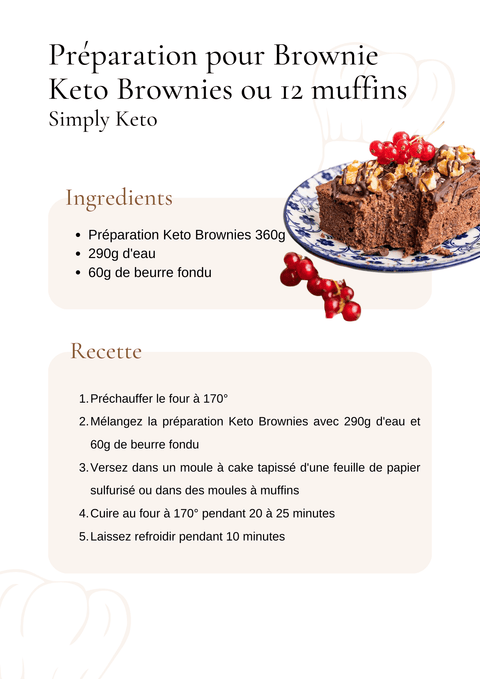 Préparation pour brownie Keto - 360g