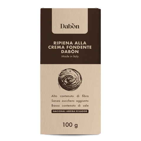 Tablette chocolat fourrée à la creme fondante - 100g