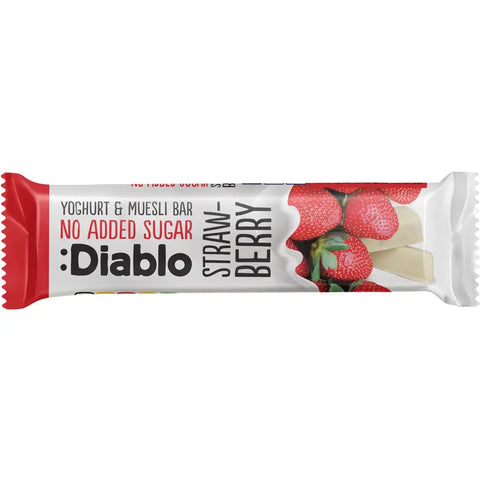 Barre de muesli à la fraise enrobée de yaourt - 30g