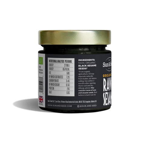 Tahini au sésame noir cru BIO - 200g