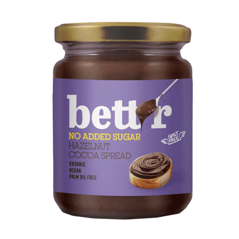 Hazelnut cocoa spread No added sugar Organic - 250g