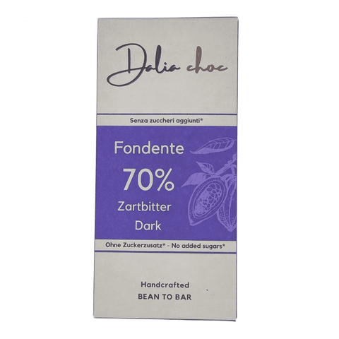 Dark chocolate bar 70% No added sugar - 70g